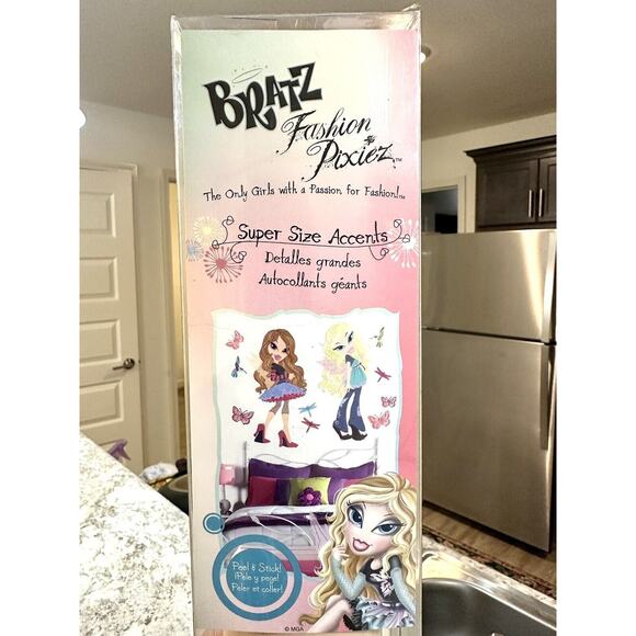 BRATZ Wall Stickers Fashion Pixiez Room Decor Sticker Y2K Reusable Bratz Sticke - Picture 1 of 6